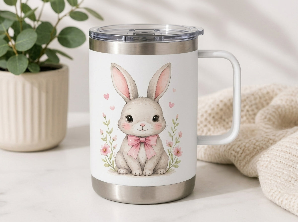 Spring Bunny Travel Mug