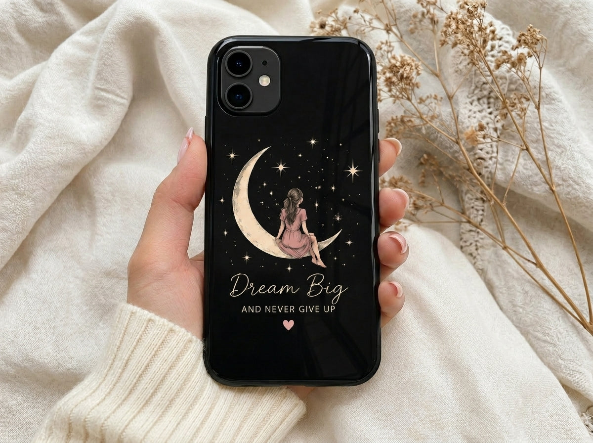 Dream Big Moon Graphic Phone Case