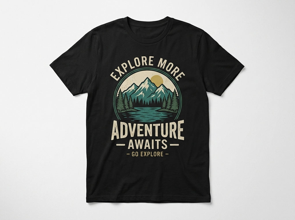 Adventure Awaits Explore More Men’s Graphic T-Shirt