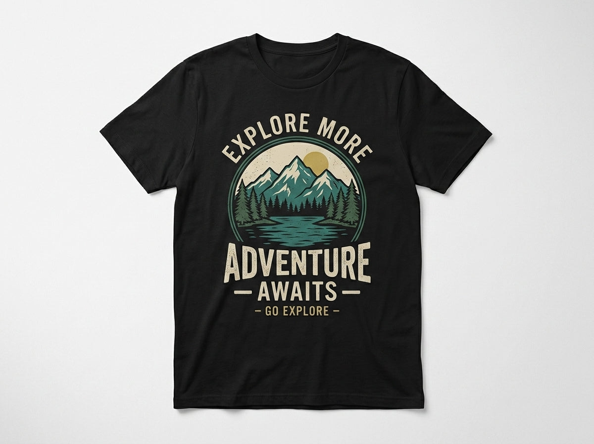 Adventure Awaits Explore More Men’s Graphic T-Shirt