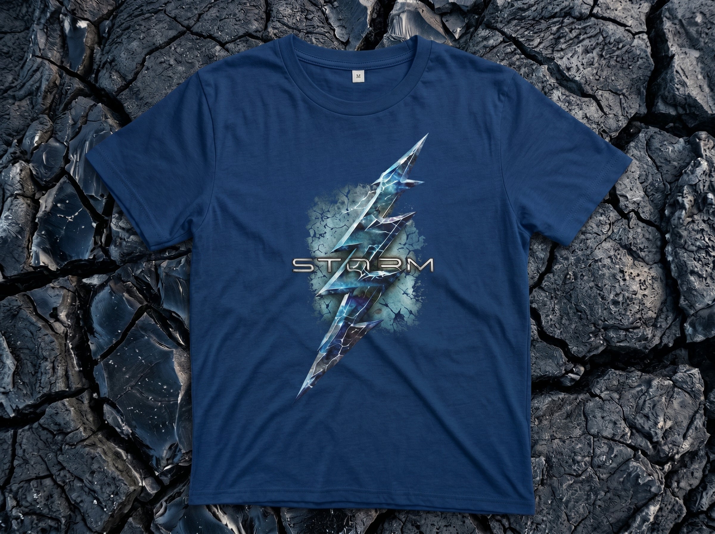 Storm Lightning Bolt Graphic Men’s T-Shirt
