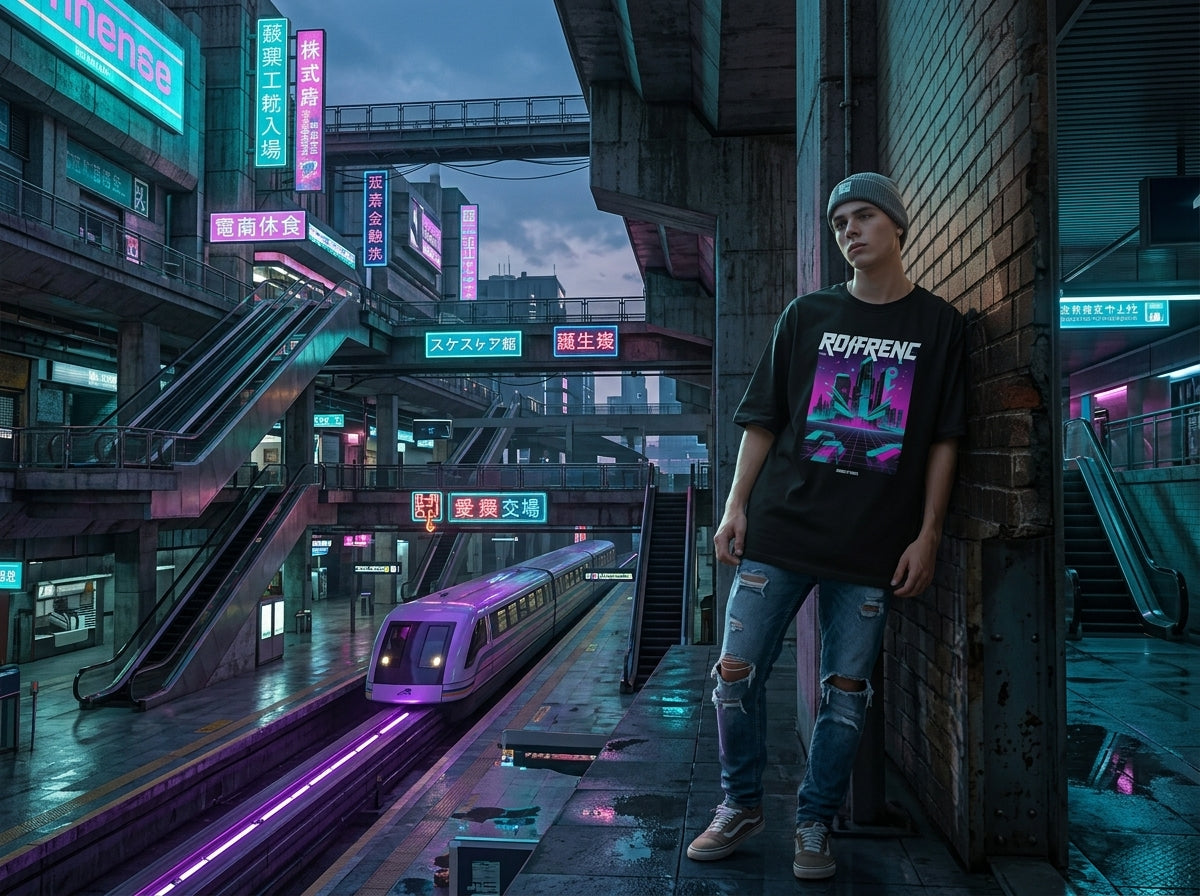 Cyber City Retro-Futurism Tee